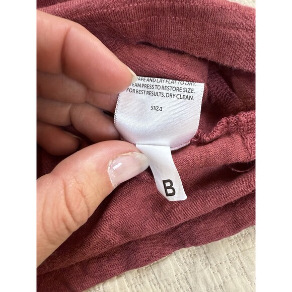 EILEEN FISHER Short Sleeve Blouse XL Organic Linen Oversized Boxy Stud Accent - Picture 8 of 14